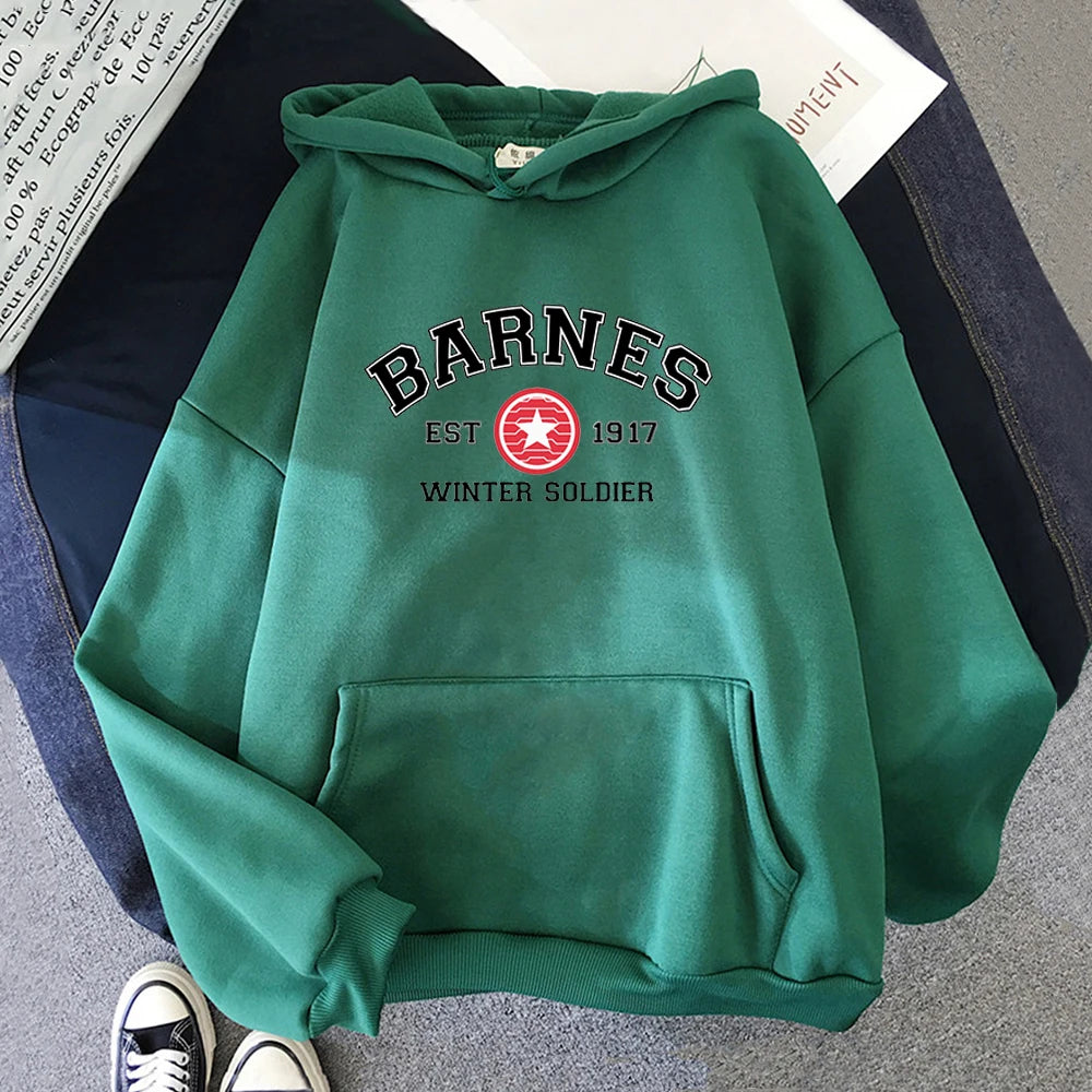 Harajuku Barnes 1917 Letter Print Hoodies Women Sweatshirt Cool  Tv Show Men Crewneck Sweatshirt Sudaderas Hoody Casual Pullover