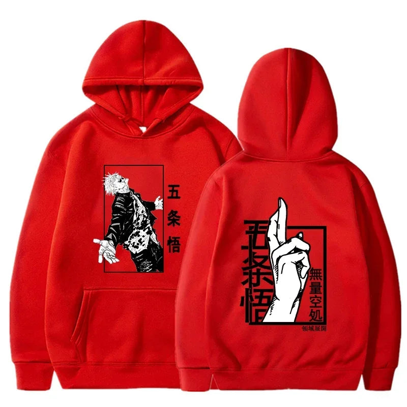 Jujutsu Male and Female Kaisen Hoodieprinted Gojo Satoru Graphic Hoodieunisex Fashion Hoodie Sleeve Springautumn Spring New