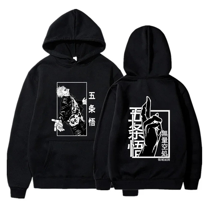 Jujutsu Male and Female Kaisen Hoodieprinted Gojo Satoru Graphic Hoodieunisex Fashion Hoodie Sleeve Springautumn Spring New