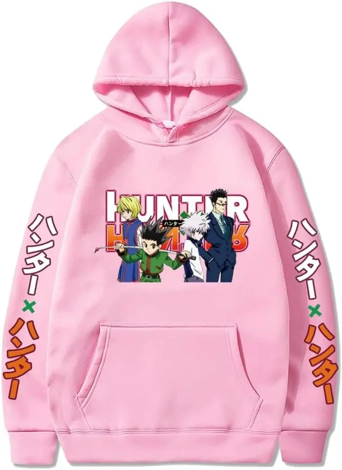 2024 Hunter X Hunter Hooded Hoodies Anime Hoodie Fleeced Streetwear Sweatshirt Oversized Clothes Sweater Pullover Men Women