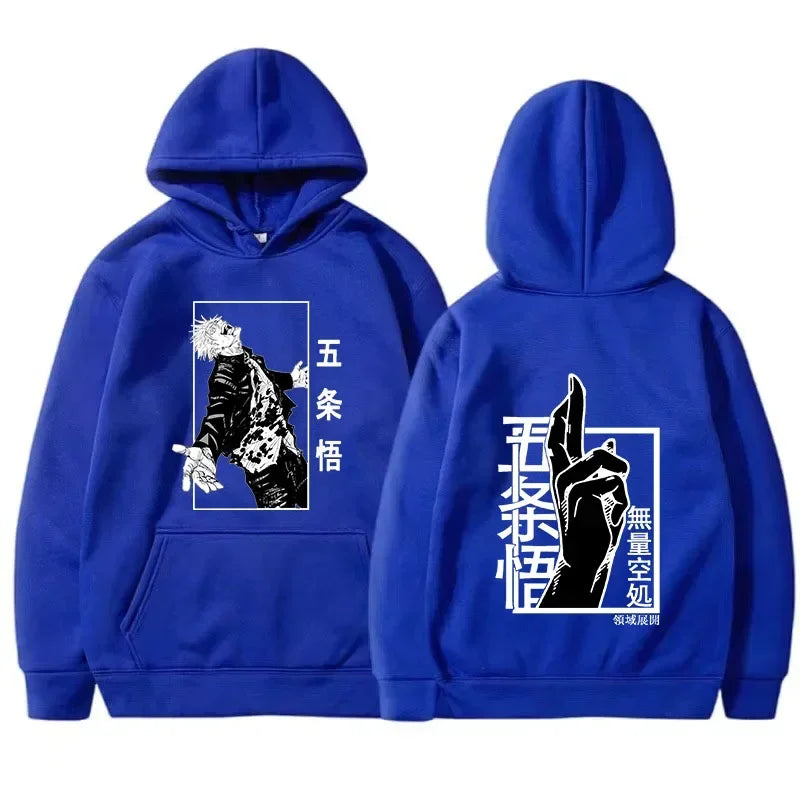 Jujutsu Male and Female Kaisen Hoodieprinted Gojo Satoru Graphic Hoodieunisex Fashion Hoodie Sleeve Springautumn Spring New