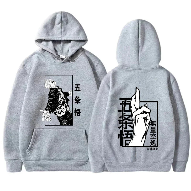 Jujutsu Male and Female Kaisen Hoodieprinted Gojo Satoru Graphic Hoodieunisex Fashion Hoodie Sleeve Springautumn Spring New