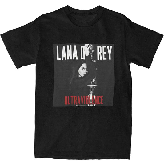 Men Women Graphic Printed Lana Del Rey T Shirt Tee Pure Cotton T-shirts Clothing