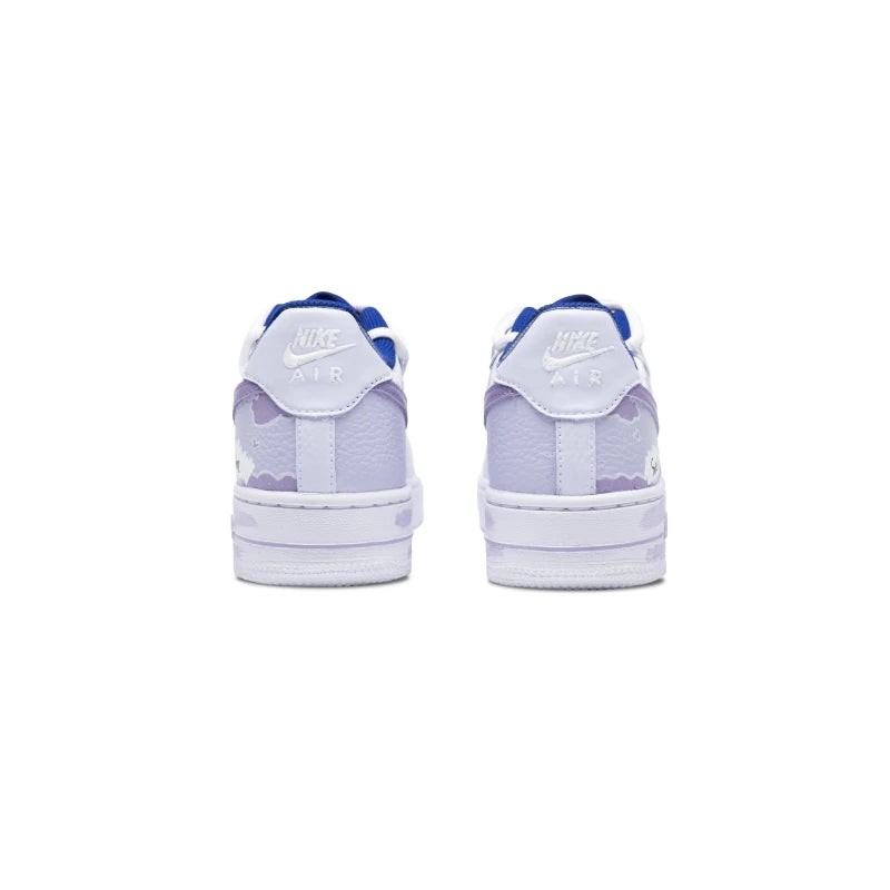 【Customize】Nike Air Force 1 Skateboarding Shoes Women's Low-top White/purple-CT3839-101