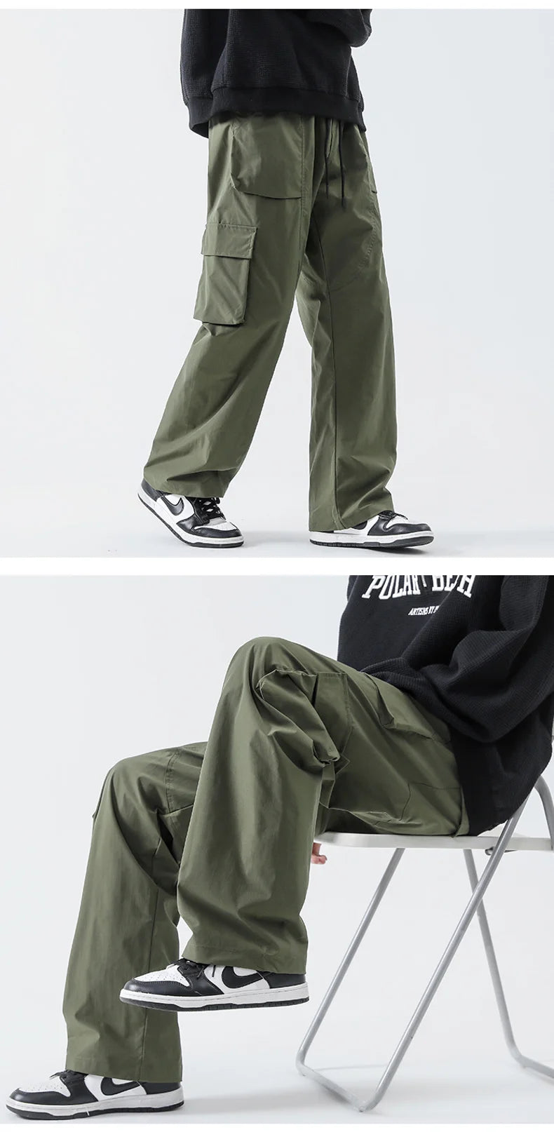 Streetwear Hip Hop Joggers Cargo Pants Men Multi-Pocket Elastic Waist Harem Trousers Male Harajuku Casual Woman Sweatpants