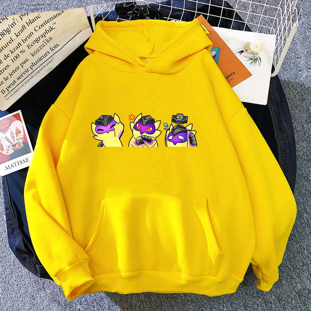 Anime Valorant Wingman Gekko Pet Hoodie Women Harajuku Kawaii Funny Hoodies Unisex Cool Men Graphic Pullover Sweatshirt Vintage