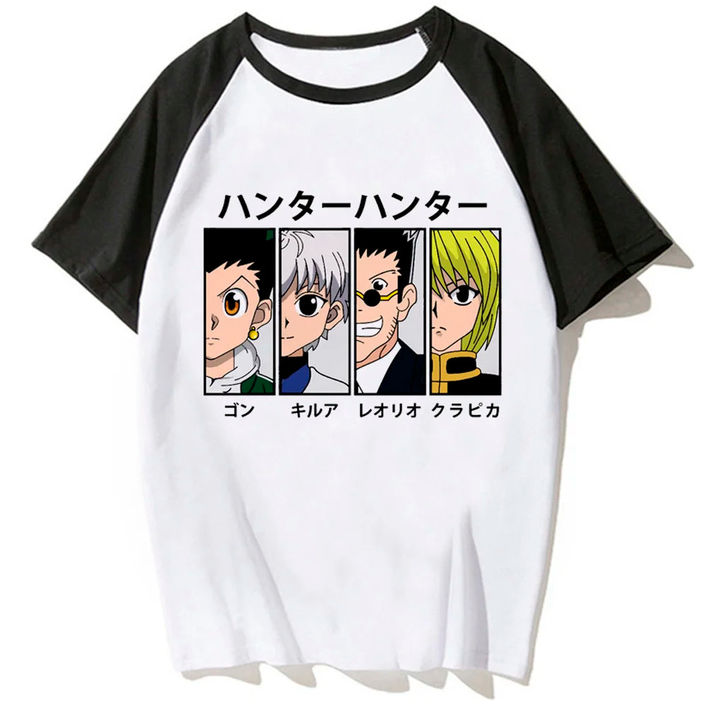 Killua Zoldyck t shirt women soft fabric Tee girl harajuku anime graphic clothes