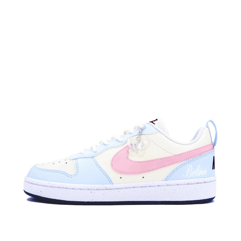 【Customize】Nike Court Borough Skateboarding Shoes Women's Low -FV8120-141