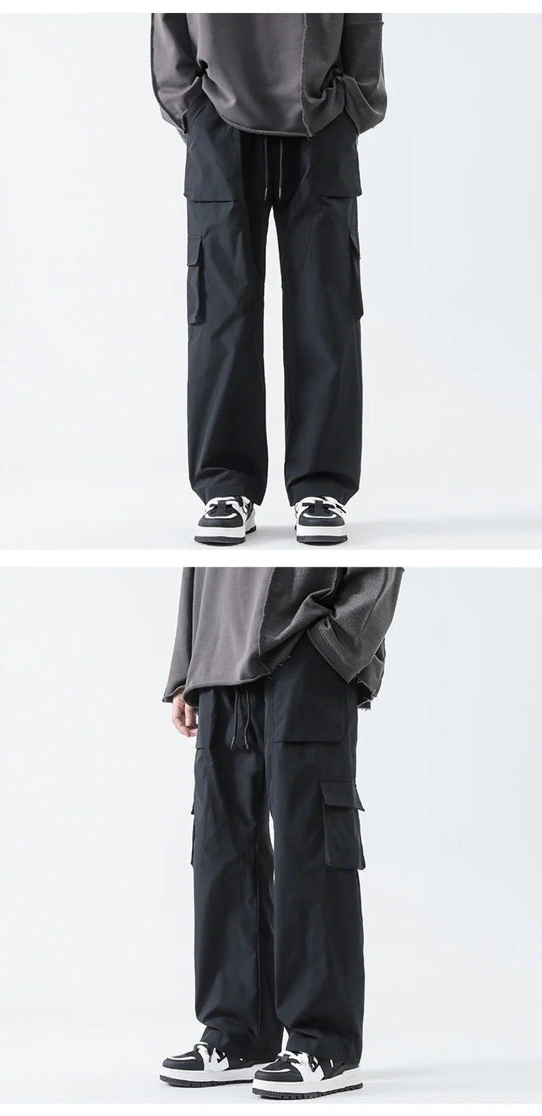 Streetwear Hip Hop Joggers Cargo Pants Men Multi-Pocket Elastic Waist Harem Trousers Male Harajuku Casual Woman Sweatpants