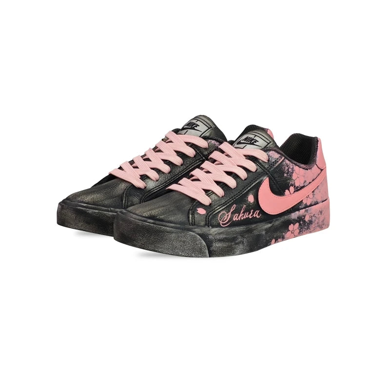 【Customize】Nike Court Royale Skateboarding Shoes Unisex Low-top Pink-AO2810-102