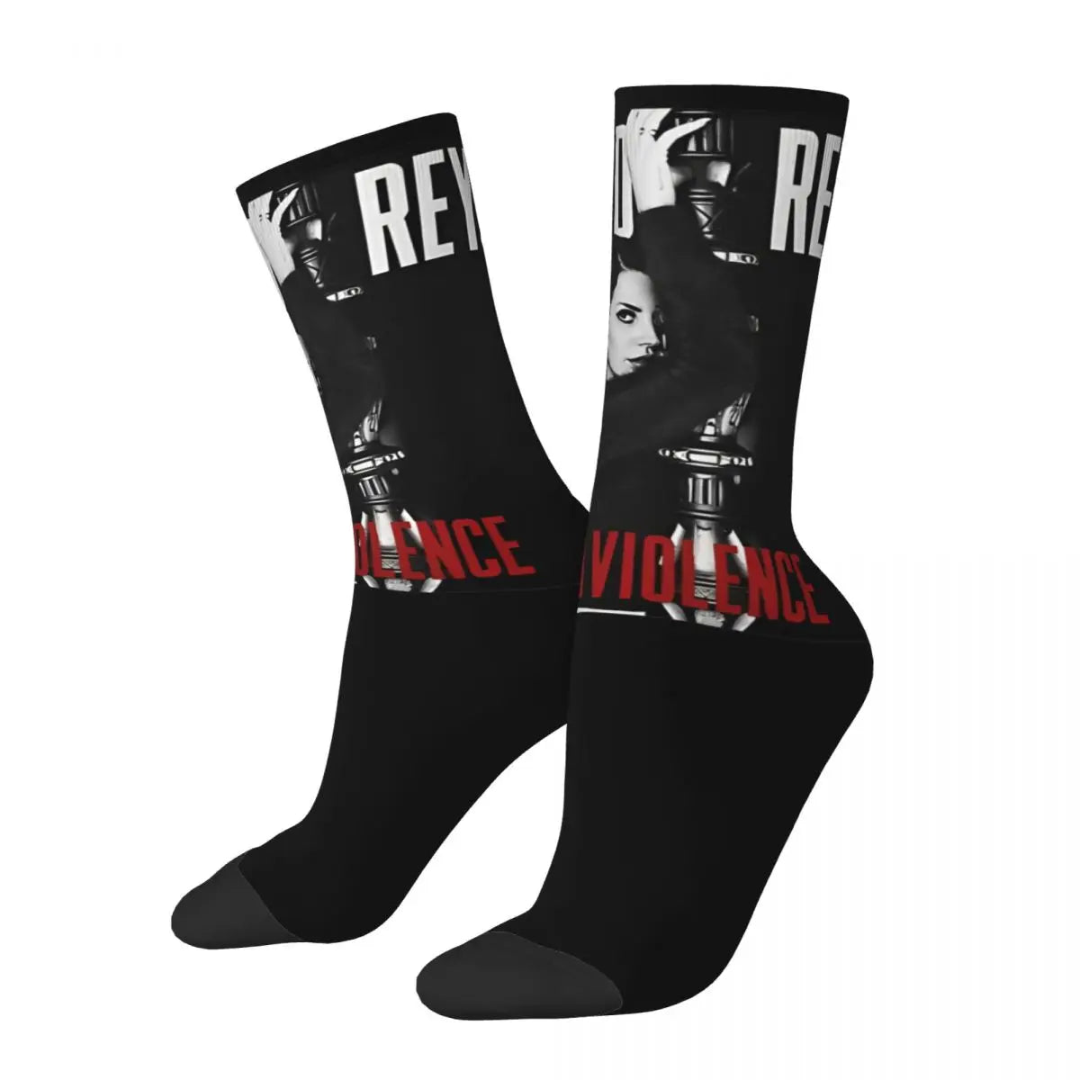 Lana Del Rey Ldr Theme Design Socks Product for Party Wear Breathable Crew Socks