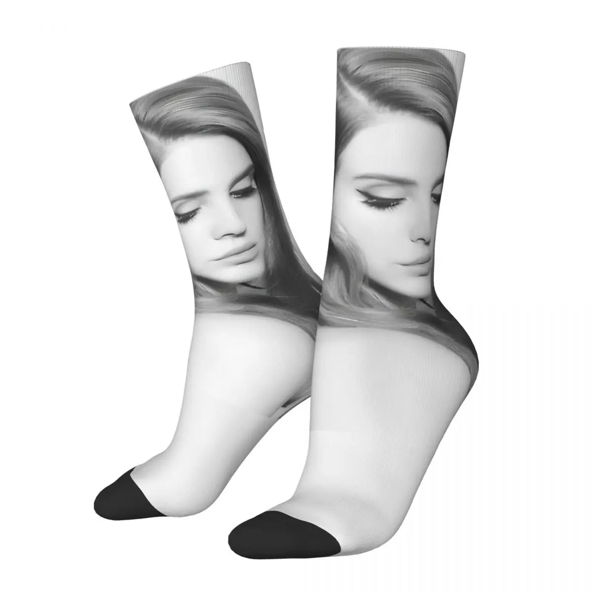 Lana Del Rey Ldr Theme Design Socks Product for Party Wear Breathable Crew Socks