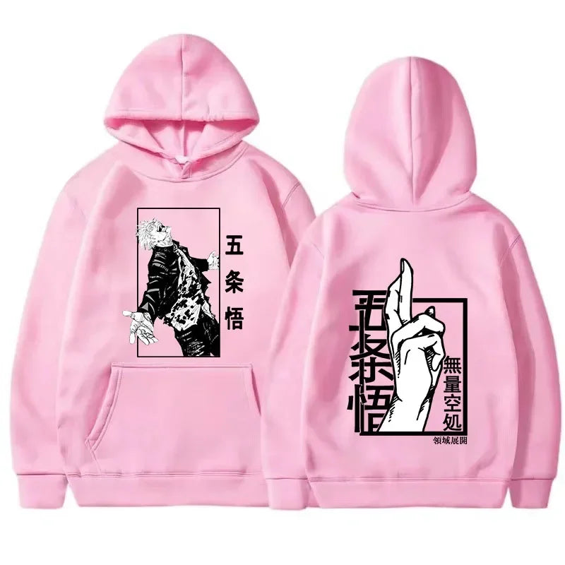 Jujutsu Male and Female Kaisen Hoodieprinted Gojo Satoru Graphic Hoodieunisex Fashion Hoodie Sleeve Springautumn Spring New