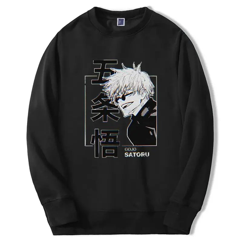 Jujutsu Kaisen Gojo Satoru Hoodie Fashion Designer Sweatshirts Japan Anime Pullover Long Sleeve Harajuku Pink Bigsize Streetwear