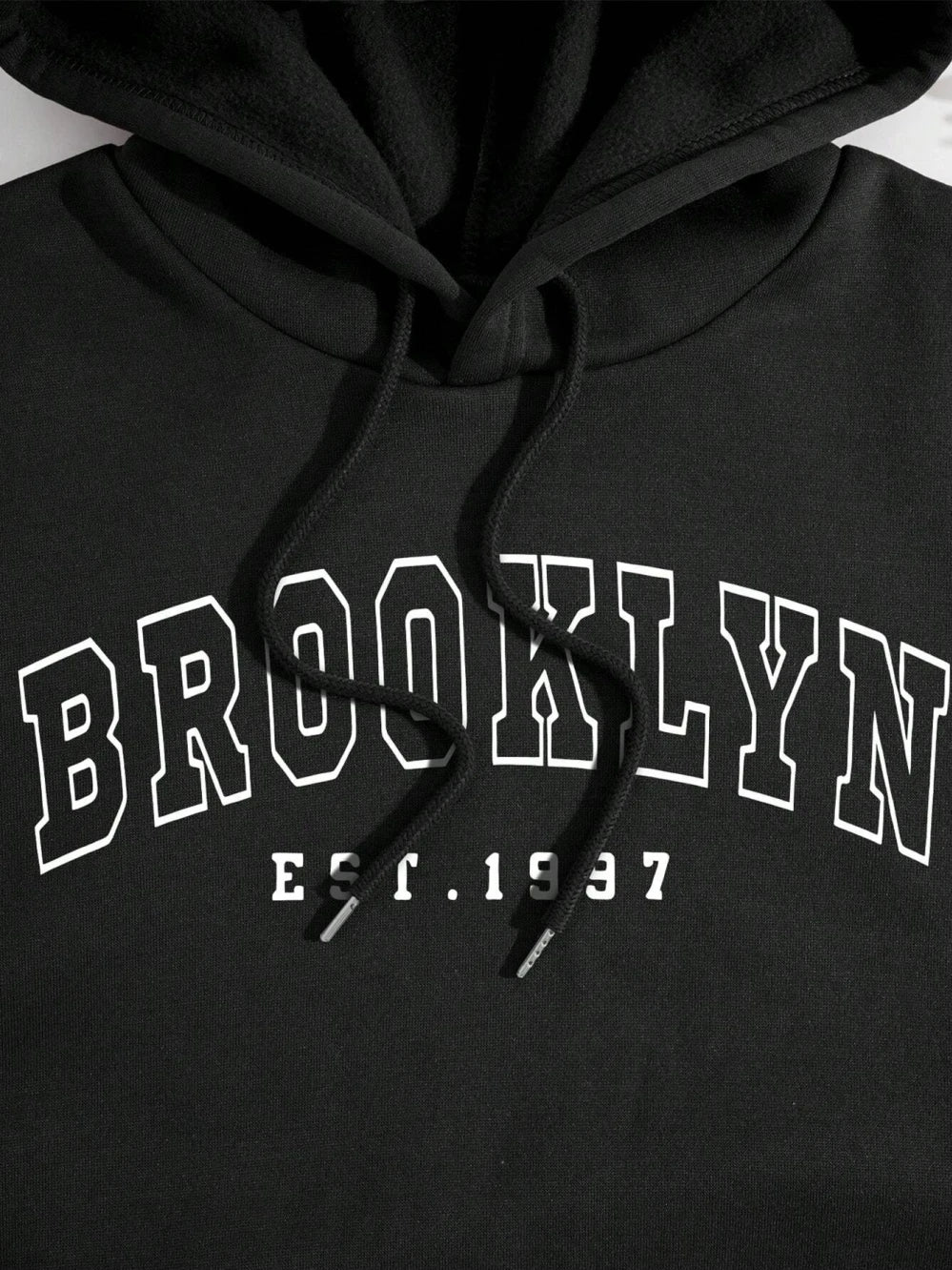 Brooklyn EST. 1997 City USA Women's Hoodies Vintage fur-liner Hoodie Autumn S-XXL Sweatshirts Simple High Quality Pullover Top