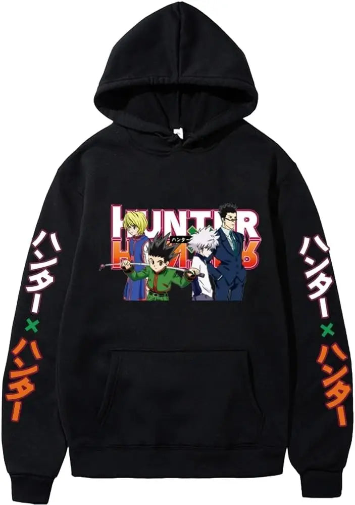 2024 Hunter X Hunter Hooded Hoodies Anime Hoodie Fleeced Streetwear Sweatshirt Oversized Clothes Sweater Pullover Men Women