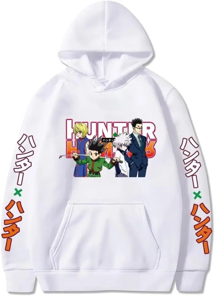 2024 Hunter X Hunter Hooded Hoodies Anime Hoodie Fleeced Streetwear Sweatshirt Oversized Clothes Sweater Pullover Men Women