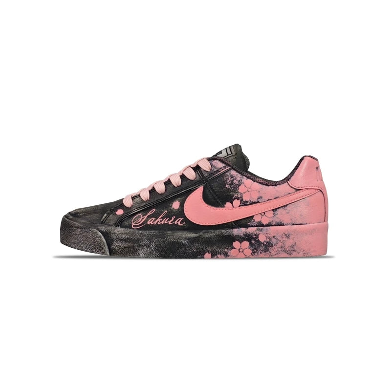 【Customize】Nike Court Royale Skateboarding Shoes Unisex Low-top Pink-AO2810-102