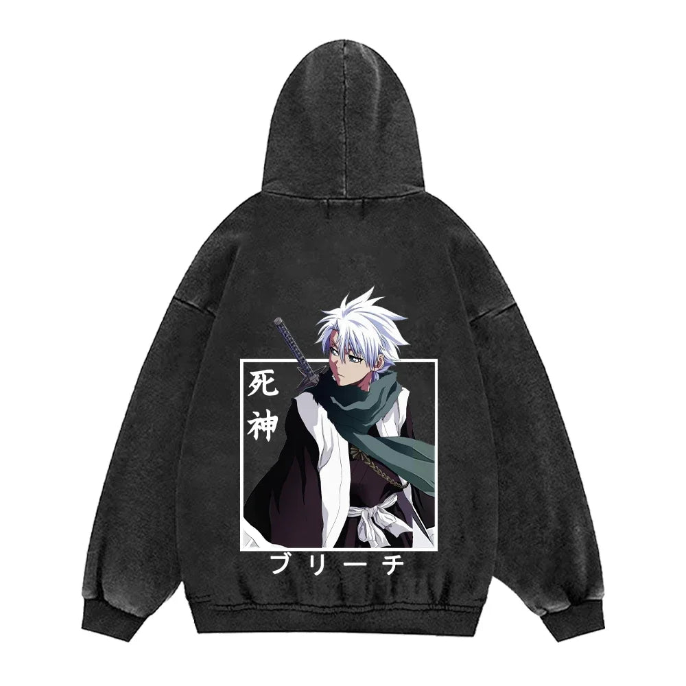 BLEACH Anime Hoodies Men Women 100_Cotton Gothic Vintage Sweatshirts Casual Manga pullover Harajuku Streetwear Autumn Winter