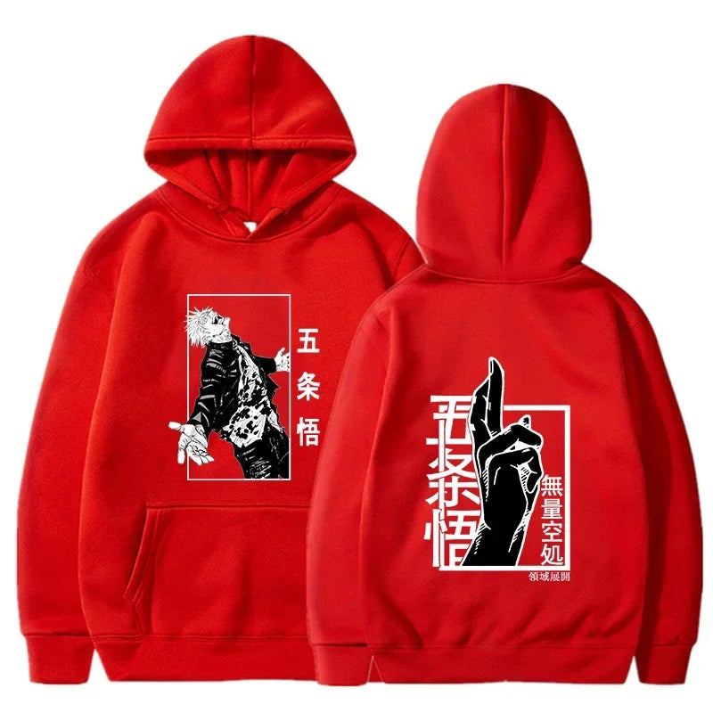 Jujutsu Male and Female Kaisen Hoodieprinted Gojo Satoru Graphic Hoodieunisex Fashion Hoodie Sleeve Springautumn Spring New