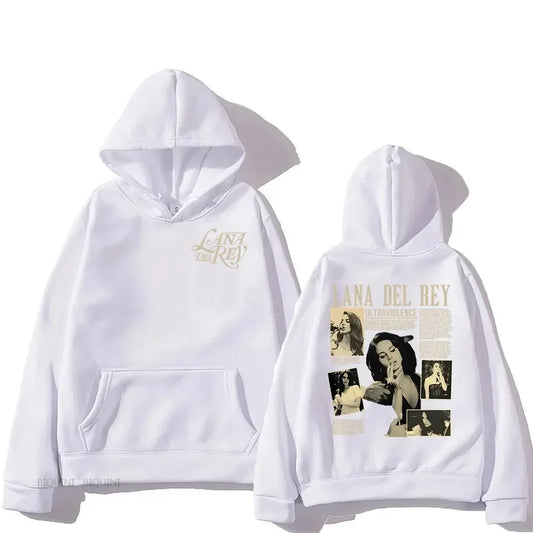 Men Women Hip Hop Hoodies Creativity High Quality Streetwear Female Sweatshirt New Lana Del Rey Graphic Print Plus Size Hooded