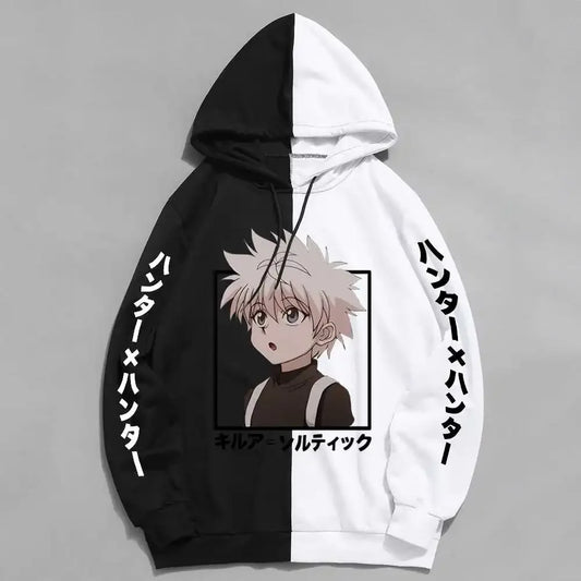 2024 Hunter X Hunter Killua Zoldyck Mens Hoodies Autumn  Boys Girls Sweatshirts Fashion  3D Anime Print Hoodie  Unisex Oversize