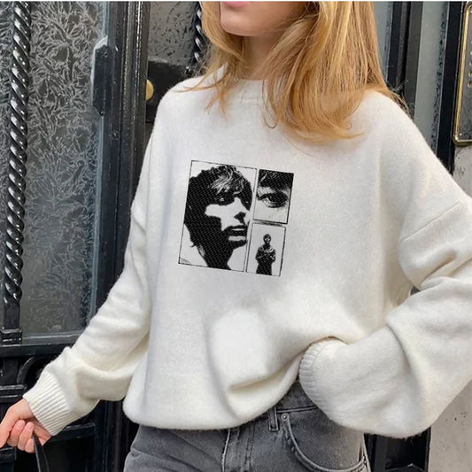 Women Hip Hop Street Harajuku Sweater Autumn And Winter Oversized O Neck Knit Pullover Sweaters Kawaii Fashion  Loose Knitwear