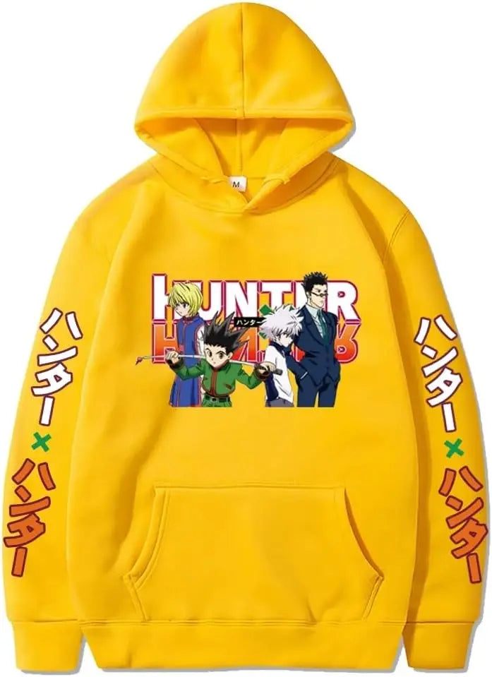 2024 Hunter X Hunter Hooded Hoodies Anime Hoodie Fleeced Streetwear Sweatshirt Oversized Clothes Sweater Pullover Men Women