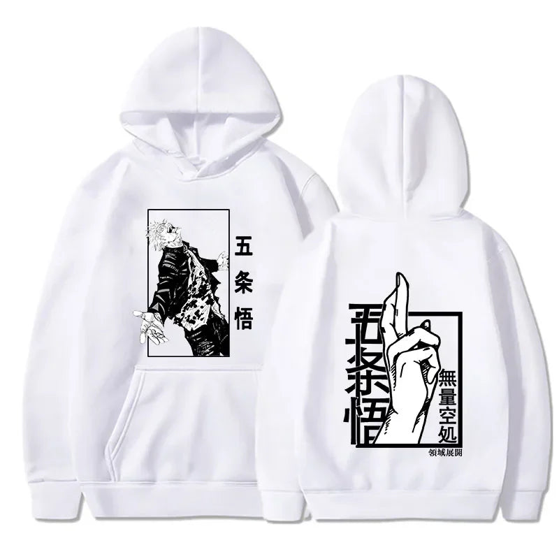 Jujutsu Male and Female Kaisen Hoodieprinted Gojo Satoru Graphic Hoodieunisex Fashion Hoodie Sleeve Springautumn Spring New