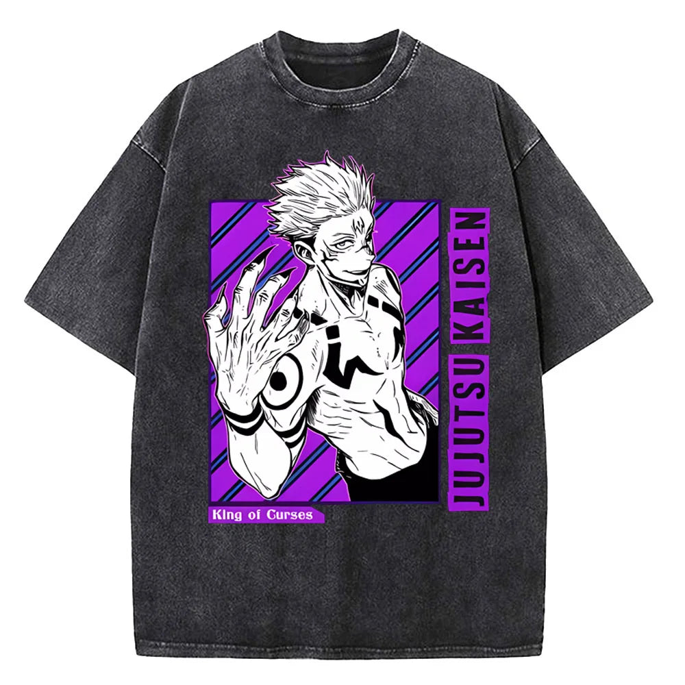 Jujutsu Kaisen Gojo Satoru T-shirt Cotton High Quality male streetwear korean clothes anime t shirt korean clothes harajuku Punk