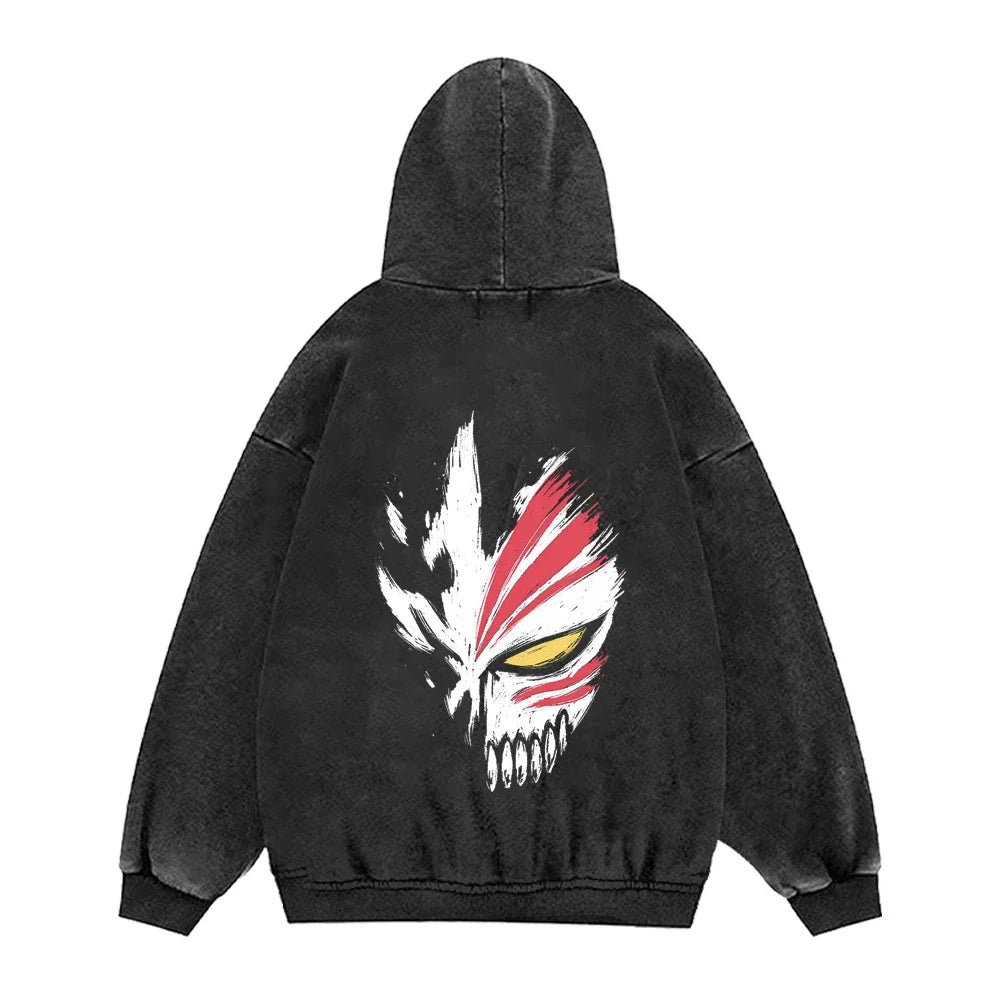 BLEACH Anime Hoodies Men Women 100_Cotton Gothic Vintage Sweatshirts Casual Manga pullover Harajuku Streetwear Autumn Winter