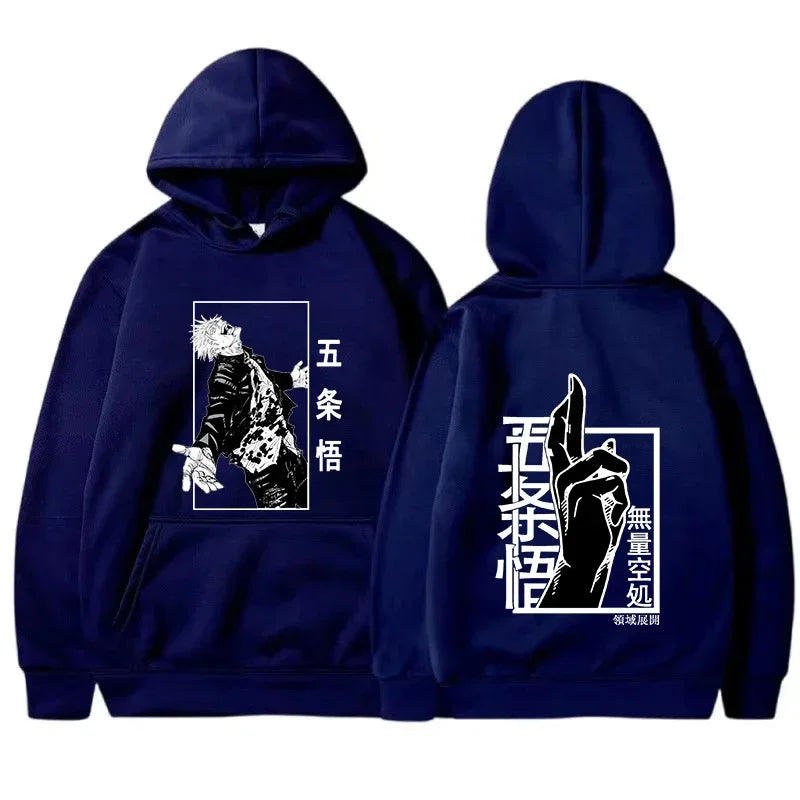 Jujutsu Male and Female Kaisen Hoodieprinted Gojo Satoru Graphic Hoodieunisex Fashion Hoodie Sleeve Springautumn Spring New