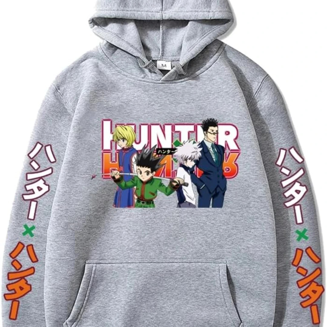 2024 Hunter X Hunter Hooded Hoodies Anime Hoodie Fleeced Streetwear Sweatshirt Oversized Clothes Sweater Pullover Men Women