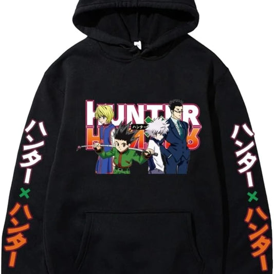 2024 Hunter X Hunter Hooded Hoodies Anime Hoodie Fleeced Streetwear Sweatshirt Oversized Clothes Sweater Pullover Men Women